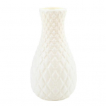 Lillevaas Peen keraamilise v&auml;limusega keskosa kaasaskantav p&otilde;hjamaises stiilis vaas koju valge