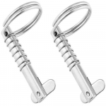 2 tk 8 mm mereklassi 316 roostevabast terasest kiirkinnitustihvt paadi Bimini &uuml;lemise teki hingede laevariistvara jaoks 2PCS 51mm