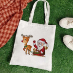 Suure mahutavusega raamatukott Korduvkasutatavad j&otilde;ulu&otilde;lakotid J&otilde;uluvana k&auml;ekotid Kokkupandav ostukott Vabaaja l&otilde;uendist kinkekotid 24*26cm