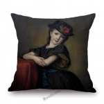 Kuningliku &otilde;ukonna portree &Otilde;limaal Hertsoginna Printsess Ladyship Kodukaunistus Kunst Diivan Puuvillane Lina Padjapadja kate 44x44cm No Filling