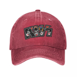 KISS Rock Music Band Pesapallim&uuml;tsid Retro Distressed Denim Pestud Rock and Roll Peakatted Unisex v&auml;lisreisi m&uuml;tsid One Size