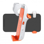 BIGBIG WON mobiilim&auml;ngukontrollerid k&auml;ivitavad Plug and Play iOS-i ja Android-telefoni jaoks, 4,7&ndash;6,5-tollised m&auml;ngup&auml;&auml;stikud PUBG/Fortnite/COD White jaoks Package-9.4x5.7x3.3cm valge