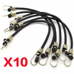 10 tk elastsed benji n&ouml;&ouml;rid pakkimisrihmad konksuga pagasi k&ouml;iega 10pcs