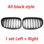 2TK Auto Esistange Iluv&otilde;re L&auml;ikiv Must Neeruv&otilde;re &Uuml;ksik Liin BMW 7. seeria F01 F02 2009 2010 2011 2012 2013 2014 jaoks All Black