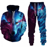 Hundi 3D tr&uuml;kitud kapuutsiga p&uuml;kste &uuml;likond meeste kevade ja s&uuml;gise vabaaja kampsun, pullover, meeste dressikomplekt, mood meeste r&otilde;ivaste &uuml;likond L