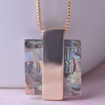New Fashion Natural Abalone Shell ripats kaelakee Naistele T&uuml;drukutele Kullav&auml;rvi Collarbone Choker Peo pulmaehted kuld