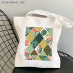 Naiste ostukott Flamingo kunsti tase flamingodest kullas kotis Harajuku ostul&otilde;uend Ostekott, t&uuml;druk, kandma &otilde;lakott 24*26cm