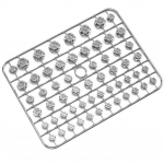 58 tk universaalne mootorratta modifikatsiooniga mootori sisekujundus v&auml;limine kuusnurkne pea v&auml;rviline kruvi kaanega kaane mutrid mootorratas must