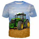 Kawaii 3D prinditud autotraktor Laste T-s&auml;rk Suvine mood Multikas vabaaja T-s&auml;rk Poiss T&uuml;druk Unisex Lasteriided T-s&auml;rk Topid 110