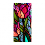 Klaaskile kergesti paigaldatav UV-kaitsega Vintage klaasakna kleebis Kodukaunistus E