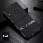 Luksuslik nahast &uuml;mbris Samsung Galaxy Z Flip 5 4 5G &uuml;li&otilde;hukesele nahale, kooremustriga kaitsev &uuml;mbris, Samsung Z Flip 4 3 Shell galaxy z flip 4 must