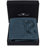 URBAN FOREST Leo RFID-d blokeeriv vintage sinine nahast rahakott meestele