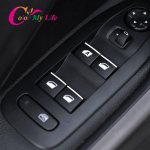 Auto Styling ABS Chrome 7 tk / komplekt Peugeot 308 2014 2015 2016 2017 2018 Ukseakna t&otilde;ste nupp l&uuml;liti Litri trimm
