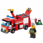 City Fire Trucki ehitusplokkidega &uuml;hilduvad linnakujud