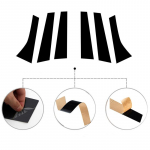 6tk Ford Mondeo MK4 2008-2013 l&auml;ikivmust autoukse akna samba postide katte trimmikomplektide vahetus