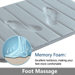 Memory Foam vannimatt WC-matt Eriti pehme libisemisvastane vannitoamatt Super imavad vannimatid vannitoa p&otilde;randale Vannivaiba jalamatt A 40x60CM hall