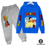 Anime Dragon Ball Z kapuutsikomplekt poistele Riided Lastele kapuutsid Anime riided Goku kapuuts, t&uuml;drukute dressipluus 3-14a lastele 140