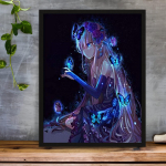 5D Teemantmaal Ilus P&auml;ikese Teemanttikandid T&auml;ielik Anime Ristpistekomplektid Kodukaunistus K&auml;sitsi valmistatud kingitus Round 30x30cm