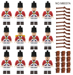 8037A Vana-Euroopa s&otilde;duri v&auml;ikestest osakestest jalav&auml;enukk ehitusploki m&auml;nguasi lastele