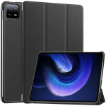 Kaas Xiaomi Pad 6 2023 &uuml;mbrisele 11-tollise tahvelarvuti Funda jaoks Xiaomi MiPad 6 Pro Mi Pad 6 Pro &uuml;mbrisele Etui PU nahast Caqa + Stylus For Mi Pad 6 punane