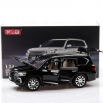 1/24 Scale LX570 Diecast automudeli m&auml;nguasi, tagasit&otilde;mmatav m&auml;nguasi koos heli ja valgusega lastele V&auml;ikelastele poistele T&uuml;drukutele Kingikogu 1/24-20x8x7cm