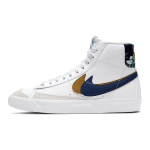 Nike Blazer Mid 77 SE GS Double Swoosh - Valge Kuld Sinine T&uuml;hjus Laste Tossud Metallik-Kuldne DD1847-102 36