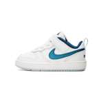Nike Court Borough Low 2 SE TD K&auml;paj&auml;lgedega Beebi Tossud Valge Summit-White Glacier-Blue DQ5981-100 23.5 white