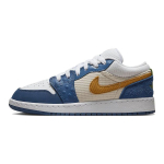 Air Jordan 1 Low SE GS Messy Room Laste tossud Sinine French-Blue Chutney DR6960-400 38