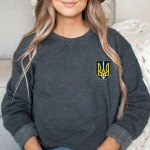 Unisex HupparUkraina Kolmhark Huppar Lipuga Armee Zelenskyy Ukraina Huppar Unisex Ucrania Pullover Unisex Vintage &Uuml;mmarguse kaelusega Hupparid M gray