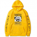 Uusimad Anime &uuml;hes t&uuml;kis kapuutsid Gear 5 Luffy Sun God kapuutsiga pullover Hot Harajuku tr&uuml;kitud dressipluusid vabaaja unisex r&otilde;ivad XL kollane