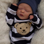 46 cm Reborn Doll Beebim&auml;nguasi Darren Elutruu T&auml;iustatud 3D-maalitud Beebim&auml;ngunukk Realistlik puuvillane silikoonkorpus vasts&uuml;ndinud nukud Lapse s&uuml;nnip&auml;eva j&otilde;ulukingid Cloth body doll