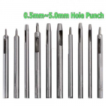 0,5-5 mm 10 tk/komplekt DIY k&auml;sitsi valmistatud &uuml;mmargused &otilde;&otilde;nsad puurimisriistad naha mulgustamise t&ouml;&ouml;riistad rihmal&ouml;&ouml;gid K&auml;sit&ouml;&ouml; puncher Nahat&ouml;&ouml;riist 10pcs/set
