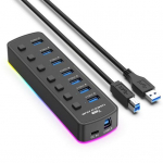 Kompaktne USB-s&uuml;learvuti dokkimisjaam Mitme pordiga Plug And Play Pordide laiendus