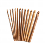 12 tk/komplekt bambusest k&auml;epidemega heegeln&otilde;el, kudumine, k&auml;sit&ouml;&ouml;, kudumisvarras, koel&otilde;ng, 3&ndash;10 mm &otilde;mblemine kodus k&auml;sitsi valmistatud tarvikute jaoks 12pcs/set