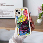 Sky Eye Ladder telefoni&uuml;mbris iPhone'ile 15 14 13 12 11 Pro Max Samsung A15 A25 A24 A54 A14 Huawei Honor 90 Angel Eye pehme kate A44 prantsuse buldogi koer for iPhone 6