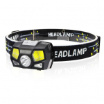 Vastupidav LED pealamp Veekindel ABS 5 valgustusrežiimi must