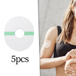 5 Pieces Freestyle Libre Patches Waterproof Protector long last Cgm Overpatch Tape Flexible Covers Oval