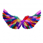 Ingli sulgedest tiivad elastsete rihmadega erksav&auml;rvilised kerged kost&uuml;&uuml;m Cosplay Wings fotograafia rekvisiidid