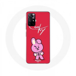 &Uuml;mbris Xiaomi Redmi Note 11s 5G BTS Bangtan Boys BT21 k&uuml;psisepunase taustaga