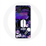 Coque pour Samsung Galaxy A51 5G Bangtan Sonyeondan BTS Logo Army Bomb Lightstick