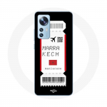 Coque pour Xiaomi Mi 12 / 12X Billet d'avion Marrakech Maroc