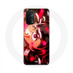 Coque pour Oppo A54 5G Tanjiro Demon Slayer Kimetsu no Yaiba en col&egrave;re