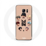 &Uuml;mbris Samsung Galaxy S6 BTS TinyTAN animatsiooniplakatile RM Jin Suga J-Hope Jimin V ja Jungkook