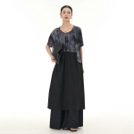 XITAO Patchwork Lipsuv&auml;rvi kleit, vaba l&uuml;hikeste varrukatega vabaaja suvemood LYD1636 One Size must