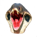 Snake Head Cosplay Mask Fantaasia Realistlikud Loomade Peakatted Rekvisiidid Lateks jaoks