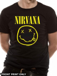 Nirvana Smiley Ly must s&auml;rk Kurt Cobaini rokikaupade unisex T-s&auml;rk S