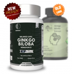 Ginkgo biloba lehtede ekstrakt 120 mg Kognitiivset tervist toetav m&auml;lu 60 kapslit Pack=300 capsules