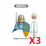 S&otilde;jalised ehitusplokid Keskaegsed Solider Figuurid Jeruusalemma R&uuml;&uuml;tlid Ristis&otilde;jad Rooside S&otilde;da S&otilde;jahobuste Relvade Kilp