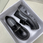 Ehtsast nahast paksu tallaga Briti stiilis uus slip-on muffinip&otilde;hi must pehme nahk v&auml;ikesed nahast kingad pumbad 35 must