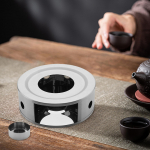 Kohvi-tee soojendaja k&uuml;&uuml;nlap&otilde;hjaga pottidega soojendamiseks Kasutage p&uuml;hadekingitusi Teekannu soojendushoidik Silver Round Holes